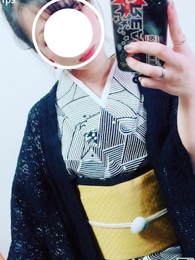 「きものコーディネート」｜chinachikiiiiさん（レディース・154cm）の夏コーディネート
