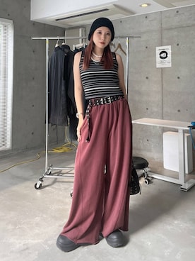 「アイテム（スウェットパンツ）」を使った、migeruさん（レディース・160cm・20代）の夏コーディネート