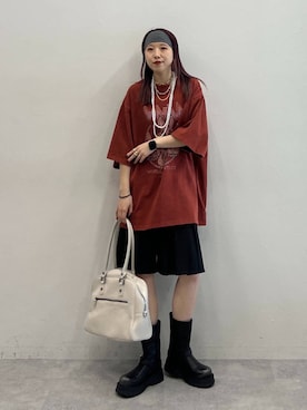 「高見え」｜「アイテム（ブーツ）」を使った、migeruさん（レディース・160cm）の春コーディネート