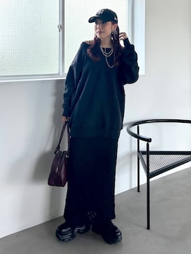 「アイテム（ボストンバッグ）」を使った、migeruさん（レディース・160cm・20代）の秋コーディネート