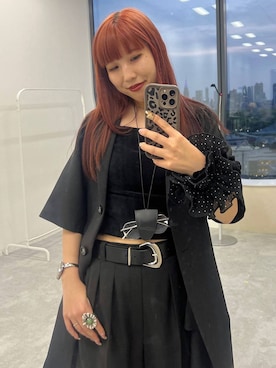 「PAGEBOY（ページボーイ）のアイテム（ジャケット/アウター）」を使った、migeruさん（レディース・160cm）の春コーディネート