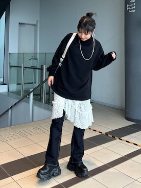 「アイテム（スウェット）」を使った、migeruさん（レディース・160cm・20代）の秋コーディネート