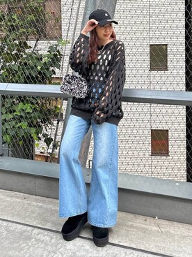「アイテム（キャップ）」を使った、migeruさん（レディース・160cm・20代）の春コーディネート