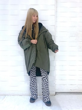 「PAGEBOY（ページボーイ）のビスチェライクレイヤードプルオーバー（ニット/セーター）」を使った、migeruさん（レディース・160cm）の秋コーディネート