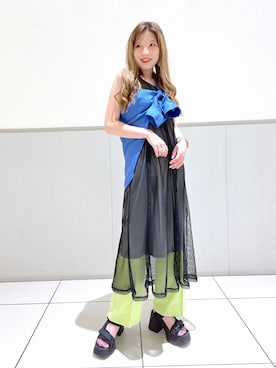 「FIG&VIPER（フィグアンドバイパー）のアイテム（サンダル）」を使った、migeruさん（レディース・160cm）の夏コーディネート
