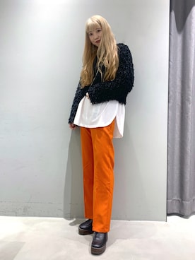 「JEANASIS（ジーナシス）のアイテム（ローファー）」を使った、migeruさん（レディース・160cm）の秋コーディネート