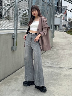 migeruさん（レディース・160cm）の春コーディネート