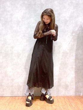 「FIG&VIPER（フィグアンドバイパー）のアイテム（サンダル）」を使った、migeruさん（レディース・160cm）の春コーディネート