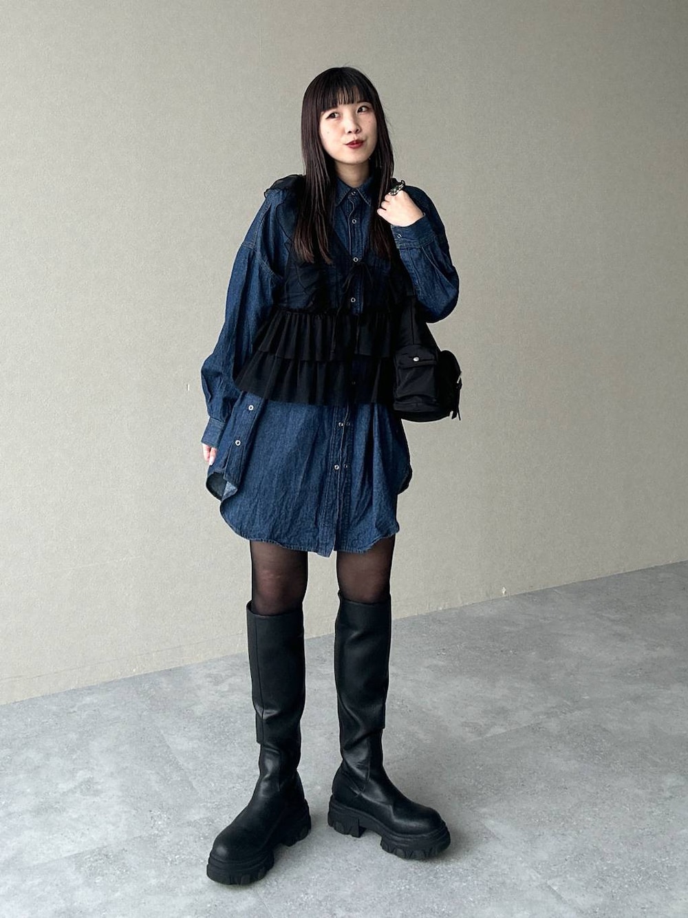 ★ラグソールバックジップロングブーツ★新品未使用 ラグソールバックジップロングブーツ/971015を使ったショップスタッフ