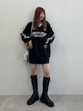 「アイテム（その他トップス）」を使った、migeruさん（レディース・160cm・20代）の秋コーディネート