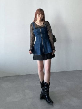 「アイテム（その他トップス）」を使った、migeruさん（レディース・160cm・20代）の冬コーディネート