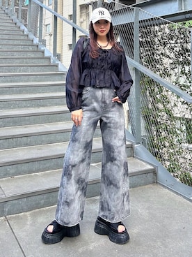 「アイテム（キャップ）」を使った、migeruさん（レディース・160cm・20代）の夏コーディネート