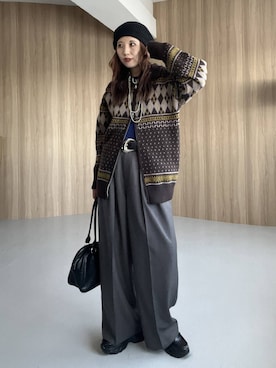 「アイテム（ボストンバッグ）」を使った、migeruさん（レディース・160cm・20代）の秋コーディネート