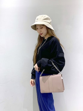 「PAGEBOY（ページボーイ）のチェーンスタッズショルダー（ショルダーバッグ）」を使った、migeruさん（レディース・160cm）の秋コーディネート