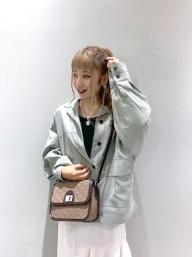 「秋先取りコーデ」｜「アイテム（ミリタリージャケット）」を使った、migeruさん（レディース・160cm）の秋コーディネート