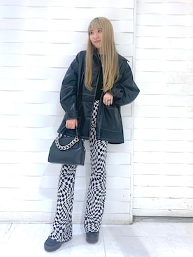 「PAGEBOY（ページボーイ）のビスチェライクレイヤードプルオーバー（ニット/セーター）」を使った、migeruさん（レディース・160cm）の秋コーディネート