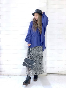 「PAGEBOY（ページボーイ）のチェーンスタッズショルダー（ショルダーバッグ）」を使った、migeruさん（レディース・160cm）の秋コーディネート