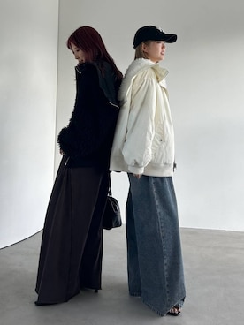 「アイテム（ボストンバッグ）」を使った、migeruさん（レディース・160cm・20代）の秋コーディネート