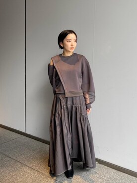 「UNITED TOKYO（ユナイテッドトウキョウ）のアイテム（Tシャツ/カットソー）」を使った、UNITED TOKYO STAFFさん（レディース・150cm）の秋コーディネート
