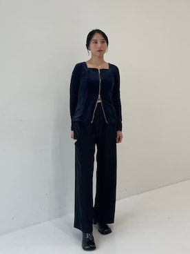 「UNITED TOKYO（ユナイテッドトウキョウ）のアイテム（Tシャツ/カットソー）」を使った、UNITED TOKYO STAFFさん（レディース・161cm）の秋コーディネート