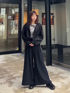 「UNITED TOKYO（ユナイテッドトウキョウ）のアイテム（Tシャツ/カットソー）」を使った、UNITED TOKYO STAFFさん（レディース・160cm）の秋コーディネート