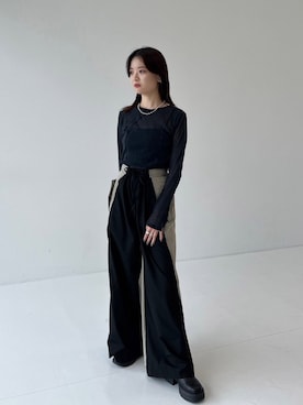 「UNITED TOKYO（ユナイテッドトウキョウ）のアイテム（Tシャツ/カットソー）」を使った、UNITED TOKYO STAFFさん（レディース・163cm）の秋コーディネート