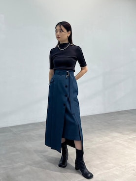 「UNITED TOKYO（ユナイテッドトウキョウ）のアイテム（Tシャツ/カットソー）」を使った、UNITED TOKYO STAFFさん（レディース・163cm）の秋コーディネート