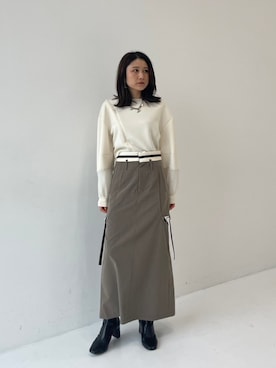 「UNITED TOKYO（ユナイテッドトウキョウ）のアイテム（Tシャツ/カットソー）」を使った、UNITED TOKYO STAFFさん（レディース・158cm）の秋コーディネート
