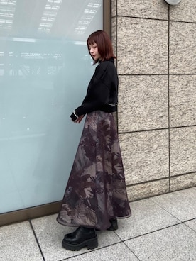 【限定品】UNITED TOKYO ルミネイトフレアスカート　フレアスカート UNITED TOKYO（ユナイテッドトウキョウ）の「【WEB限定】ルミネ