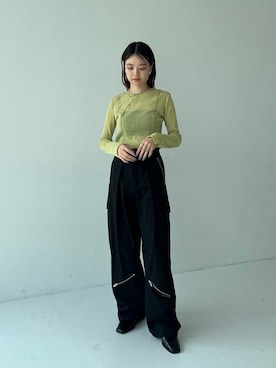 「UNITED TOKYO（ユナイテッドトウキョウ）のアイテム（Tシャツ/カットソー）」を使った、UNITED TOKYO STAFFさん（レディース・163cm）の秋コーディネート