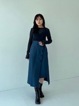 「UNITED TOKYO（ユナイテッドトウキョウ）のアイテム（Tシャツ/カットソー）」を使った、UNITED TOKYO STAFFさん（レディース・157cm）の秋コーディネート
