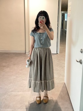 「Samansa Mos2（サマンサ モスモス）のアイテム」を使った、Morrisさん（レディース・163cm）の秋コーディネート