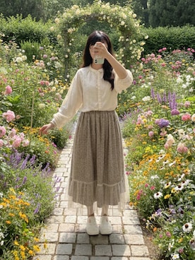 「Samansa Mos2（サマンサ モスモス）のアイテム」を使った、Morrisさん（レディース・163cm）の秋コーディネート