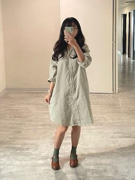 「NET（ネット）のアイテム」を使った、Morrisさん（レディース・163cm）の秋コーディネート