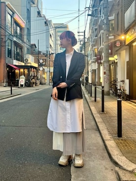 「ロイヤルフラッシュ」｜「アイテム（ジャケット/アウター）」を使った、ミカさん（レディース・166cm）の冬コーディネート