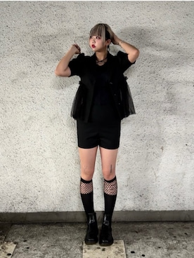 「コルセット」｜「アイテム（ジャケット/アウター）」を使った、ミカさん（レディース・166cm）の秋コーディネート