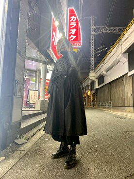 「ADDICT NOIR（アディクトノアー）のアイテム（ジャケット/アウター）」を使った、ミカさん（レディース・166cm）の冬コーディネート