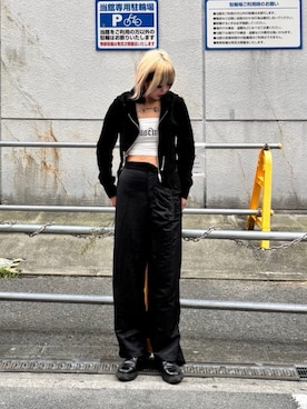 「クロップド丈」｜ミカさん（レディース・166cm）の秋コーディネート