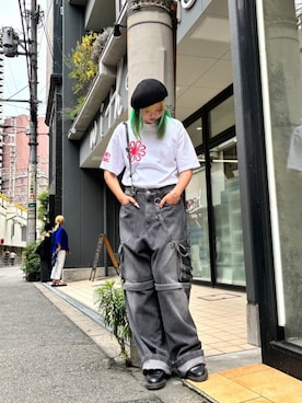 「ROYAL FLASH（ロイヤルフラッシュ）のアイテム」を使った、ミカさん（レディース・166cm）の春コーディネート