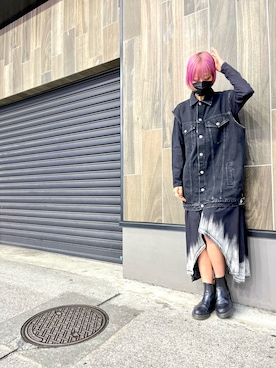 「KMRii（ケムリ）のアイテム（ワンピース/ドレス）」を使った、ミカさん（レディース・166cm）の春コーディネート