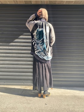 「KMRii」｜「アイテム（ジャケット/アウター）」を使った、ミカさん（レディース・166cm）の秋コーディネート