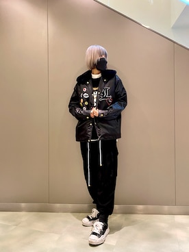 「STUD MUFFIN（スタッドマフィン）のアイテム（ジャケット/アウター）」を使った、ミカさん（レディース・166cm）の秋コーディネート