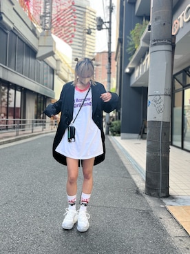 「grounds（グラウンズ）のアイテム（シューズ）」を使った、ミカさん（レディース・166cm）の夏コーディネート
