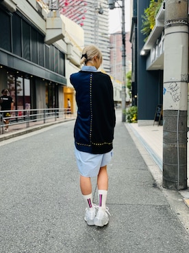 「grounds（グラウンズ）のアイテム（シューズ）」を使った、ミカさん（レディース・166cm）の夏コーディネート