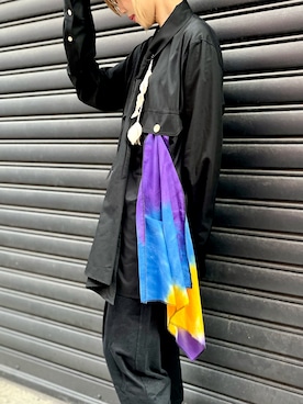 「ISAMU KATAYAMA BACKLASH（イサムカタヤマバックラッシュ）のアイテム（パンツ）」を使った、ミカさん（レディース・166cm）の夏コーディネート