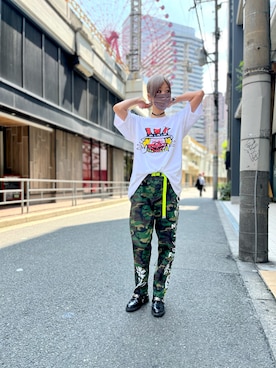 「ウエストイン」｜ミカさん（レディース・166cm）の夏コーディネート