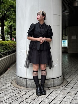 「ROYAL FLASH（ロイヤルフラッシュ）のアイテム（ジャケット/アウター）」を使った、ミカさん（レディース・166cm）の夏コーディネート