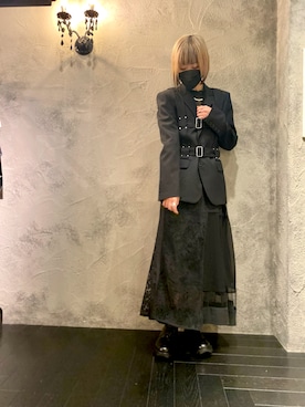 「UNDERCOVER（アンダーカバー）のアイテム」を使った、ミカさん（レディース・166cm）の秋コーディネート
