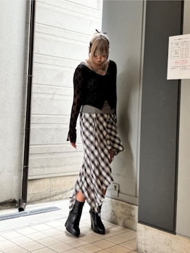 「ROYAL FLASH（ロイヤルフラッシュ）のアイテム」を使った、ミカさん（レディース・166cm）の秋コーディネート