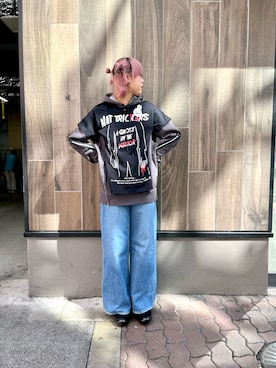 「99%IS-（ナインティナインパーセントイズ）のアイテム」を使った、ミカさん（レディース・166cm）の秋コーディネート